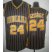 Indiana Pacers 24 Paul George Blue Yellow Strip Revolution 30 NBA Jerseys Cheap