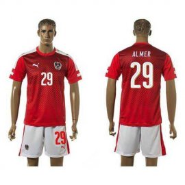 Austria #29 Almer Red Home Soccer Country Jersey