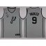 Mens Nike San Antonio Spurs #9 Tony Parker Silver Statement Edition NBA Swingman Jersey