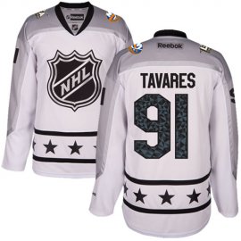 New York Islanders #91 John Tavares White 2017 All-Star Metropolitan Division Womens Stitched NHL Jersey