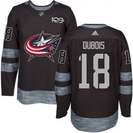 Adidas Columbus Blue Jackets #18 Pierre-Luc Dubois Black 1917-2017 100th Anniversary Stitched NHL Jersey