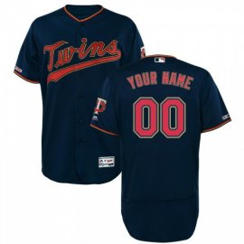 Minnesota Twins Majestic Alternate Authentic Collection Flex Base Custom Jersey Navy