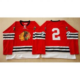 Mitchell And Ness 1960-61 Chicago Blackhawks #2 Duncan Keith Red Stitched NHL Jersey