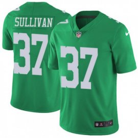 Nike Philadelphia Eagles #37 Tre Sullivan Green Mens Stitched NFL Limited Rush Jersey