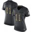 Nike Detroit Lions #11 Marvin Jones Jr Black Womens Stitched NFL Limited 2016 Salute to Service Jersey
