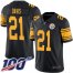 Nike Pittsburgh Steelers #21 Sean Davis Black Mens Stitched NFL Limited Rush 100th Season Jersey