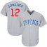 Chicago Cubs #12 Kyle Schwarber Grey Road Stitched Youth MLB Jersey
