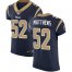 Nike Los Angeles Rams #52 Clay Matthews Navy Blue Team Color Mens Stitched NFL Vapor Untouchable Elite Jersey