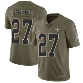 Nike New Orleans Saints #27 Malcolm Jenkins Olive Mens Stitched NFL Limited 2017 Salute To Service Jersey