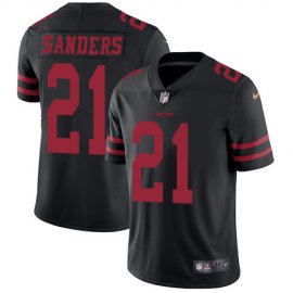 Nike San Francisco 49ers #21 Deion Sanders Black Alternate Mens Stitched NFL Vapor Untouchable Limited Jersey