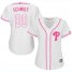 Philadelphia Phillies #20 Mike Schmidt White/Pink Fashion Womens Stitched MLB Jersey