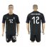 Italy #12 Donna Rumma Black Goalkeeper Soccer Country Jersey