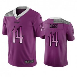 Minnesota Minnesota Vikings #14 Stefon Diggs Purple Vapor Limited City Edition NFL Jersey