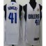 2011 NBA Champions Dallas Mavericks 41 Nowitzki White Jersey Cheap