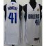 2011 NBA Champions Dallas Mavericks 41 Nowitzki White Jersey Cheap