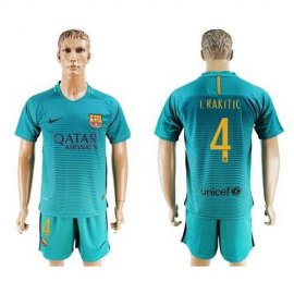 Barcelona #4 I.Rakitic Sec Away Soccer Club Jersey
