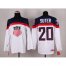 2014 Olympic Team USA #20 Ryan Suter White Stitched NHL Jersey