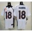 Nike Denver Broncos #18 Peyton Manning White With C Patch Mens Stitched NFL Elite Jersey