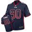 Nike Houston Texans #90 Jadeveon Clowney Navy Blue Team Color Mens Stitched NFL Elite Drift Fashion Jersey
