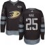 Adidas Anaheim Ducks #25 Ondrej Kase Black 1917-2017 100th Anniversary Stitched NHL Jersey