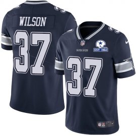 Nike Dallas Cowboys #37 Donovan Wilson Navy Blue Team Color Mens Stitched With Established In 1960 Patch NFL Vapor Untouchable Limited Jersey
