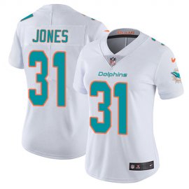 Nike Miami Dolphins #31 Byron Jones White Womens Stitched NFL Vapor Untouchable Limited Jersey