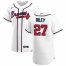 Atlanta Braves #27 Austin Riley Mens Nike White Home 2020 Authentic Player MLB Jersey