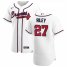 Atlanta Braves #27 Austin Riley Mens Nike White Home 2020 Authentic Player MLB Jersey