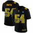 Dallas Cowboys #54 Jaylon Smith Mens Black Nike Golden Sequin Vapor Limited NFL Jersey