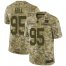 Nike New York Giants #95 B.J. Hill Camo Mens Stitched NFL Limited 2018 Salute To Service Jersey