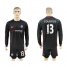 Chelsea #13 Courtois Black Goalkeeper Long Sleeves Soccer Club Jersey