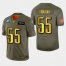 Philadelphia Eagles #55 Brandon Graham Mens Nike Olive Gold 2019 Salute to Service Limited NFL 100 Jersey