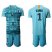 Paris Saint-Germain #1 Buffon Shiny Green Goalkeeper Soccer Club Jersey