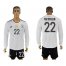 Germany #22 Ter Stegen White Home Long Sleeves Soccer Country Jersey