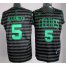 Boston Celtics 5 Kevin Garnett Grey Whith Black Strip Revolution 30 Swingman NBA Jerseys Cheap
