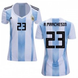 Womens Argentina #23 A.MARCHESIN Home Soccer Country Jersey