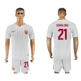 Roma #21 Gonalons Away Soccer Club Jersey