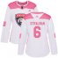 Adidas Florida Panthers #6 Anton Stralman White/Pink Authentic Fashion Womens Stitched NHL Jersey