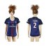 Womens Paris Saint-Germain #2 T.Silva Home Soccer Club Jersey