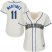Seattle Mariners #11 Edgar Martinez Cream Alternate Womens Stitched MLB Jersey