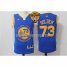 Mens Golden State Warriors Royal Blue stitched 2016 The Finals Record-Breaking Season 73 Wins Swingman NBA Jersey
