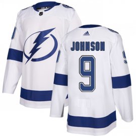 Adidas Tampa Bay Lightning #9 Tyler Johnson White Road Authentic Stitched Youth NHL Jersey