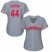 Cincinnati Reds #44 Aristides Aquino Grey Road Womens Stitched MLB Jersey