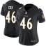 Nike Baltimore Ravens #46 Morgan Cox Black Alternate Womens Stitched NFL Vapor Untouchable Limited Jersey