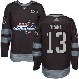 Adidas Washington Capitals #13 Jakub Vrana Black 1917-2017 100th Anniversary Stitched NHL Jersey