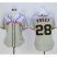 San Francisco Giants #28 Buster Posey Grey Womens Road Stitched MLB Jersey