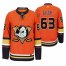 Anaheim Ducks #63 Patrick Sieloff Mens 2019-20 Third Orange Alternate Stitched NHL Jersey