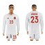 Spain #23 Sergio Rico White Away Long Sleeves Soccer Country Jersey