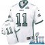 Nike Philadelphia Eagles #11 Carson Wentz White Super Bowl LII Mens Stitched NFL Elite Drift Fashion Jersey