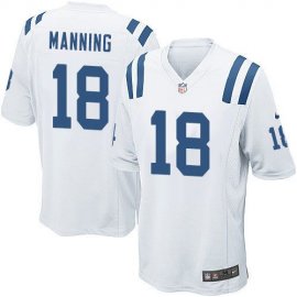 Nike Indianapolis Colts #18 Peyton Manning White Youth Stitched NFL Elite Jersey